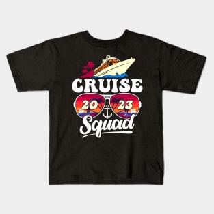 Cruise Squad 2023 Family Vacation Matching Family Group Kids T-Shirt